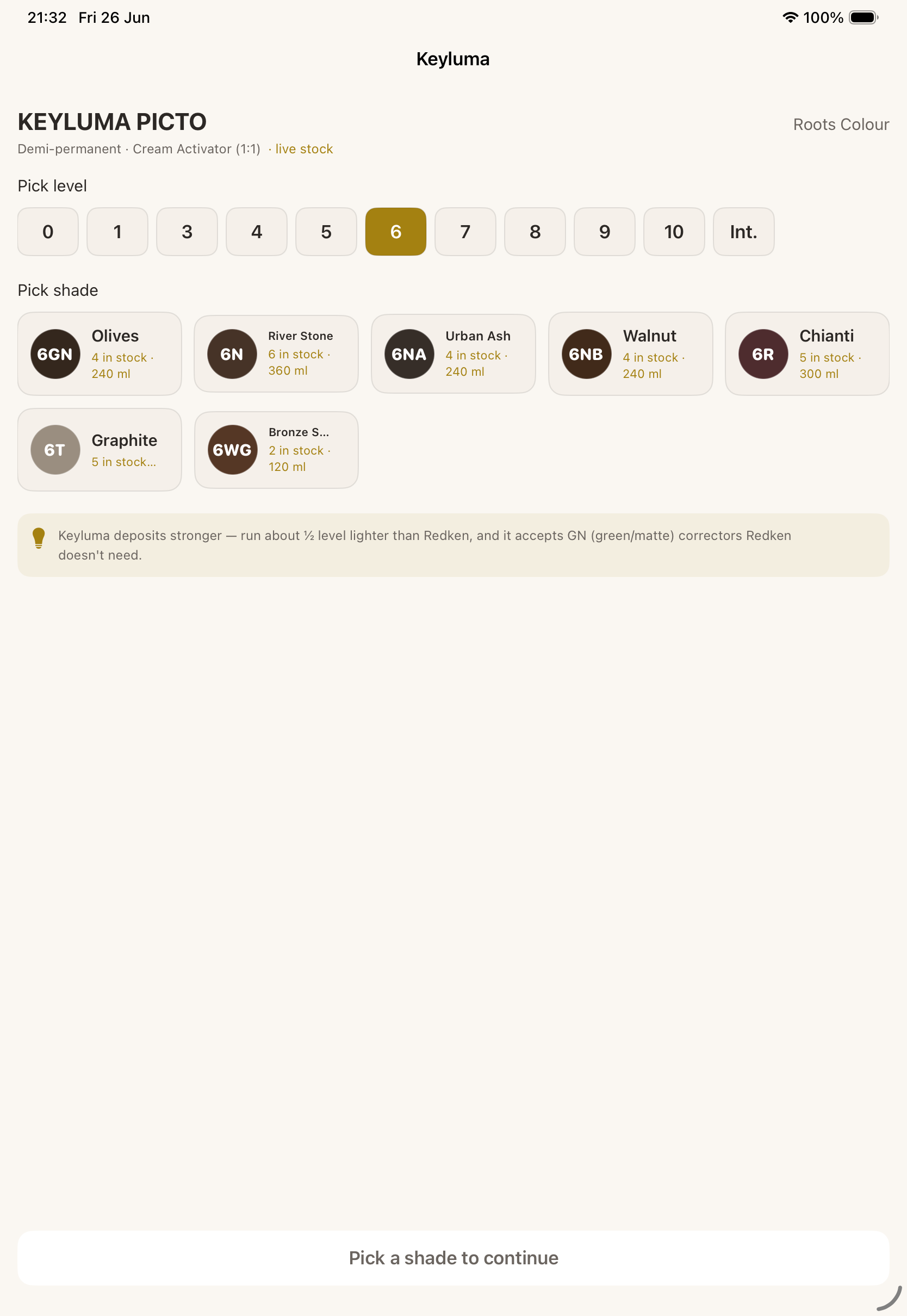 ColorLab shade picker